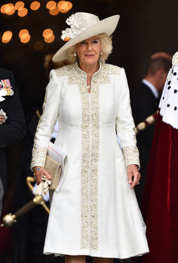 Kráľovná Camilla, manželka britského kráľa.