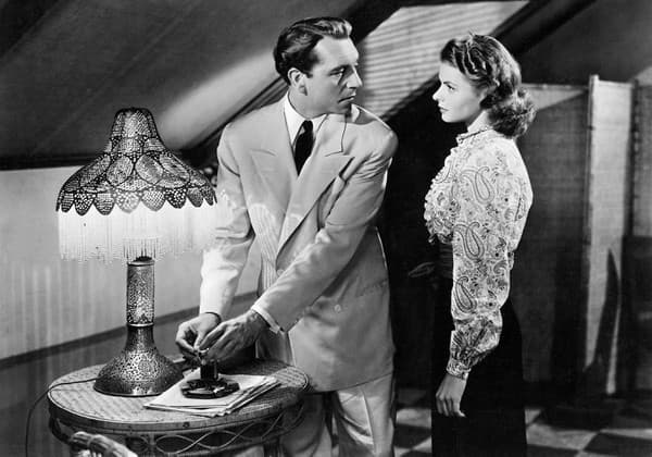 Ingrid Bergman a Paul Henreid v Casablance