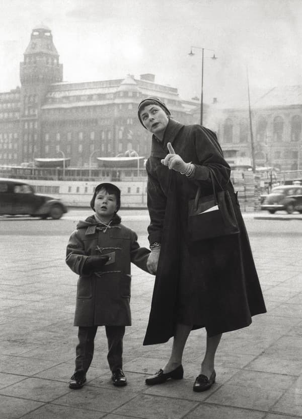 Ingrid Bergman so synom Robertom jr. v Štokholme