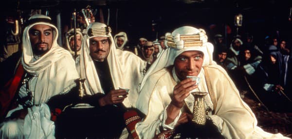Omar Sharif vo filme Lawrence z Arábie,