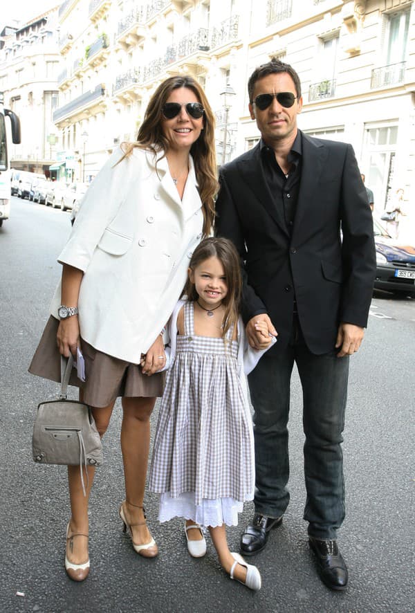 Krásna rodinka: Veronika Loubry a Patrick Blondeau s dcérou.