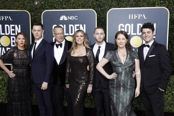 Samantha Bryant, Colin Hanks, Rita Wilson, Tom Hanks, Elizabeth Ann Hanks, Chet Hanks and Truman Theodore Hanks